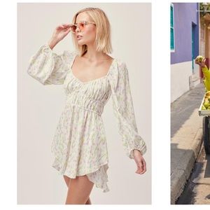 For Love and Lemons Strudel Floral Mini Dress